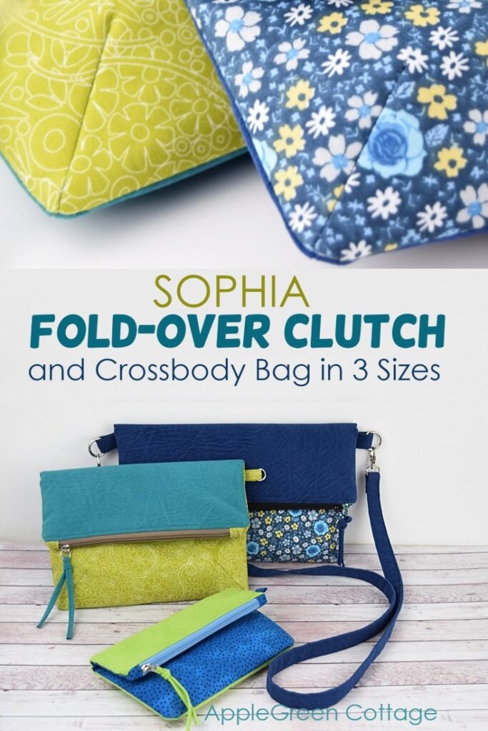 fold-over clutch sewing pattern