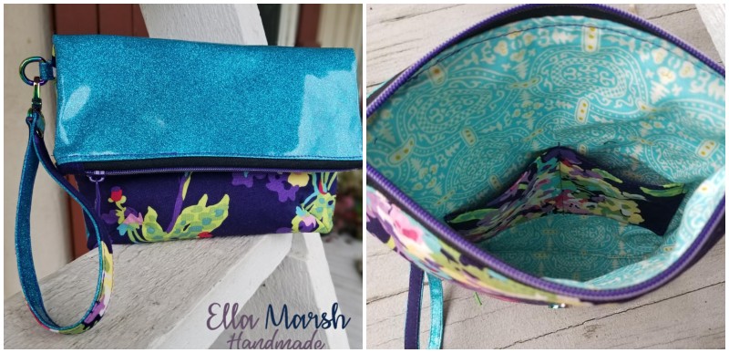 fold-over clutch and crossbody bag pattern options