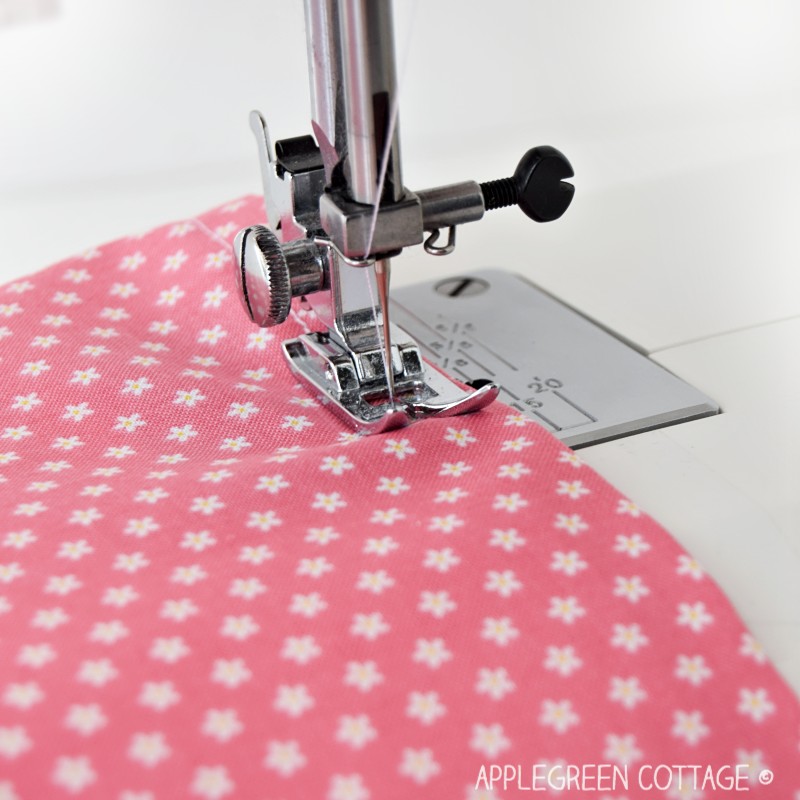 sewing machine double fold hem