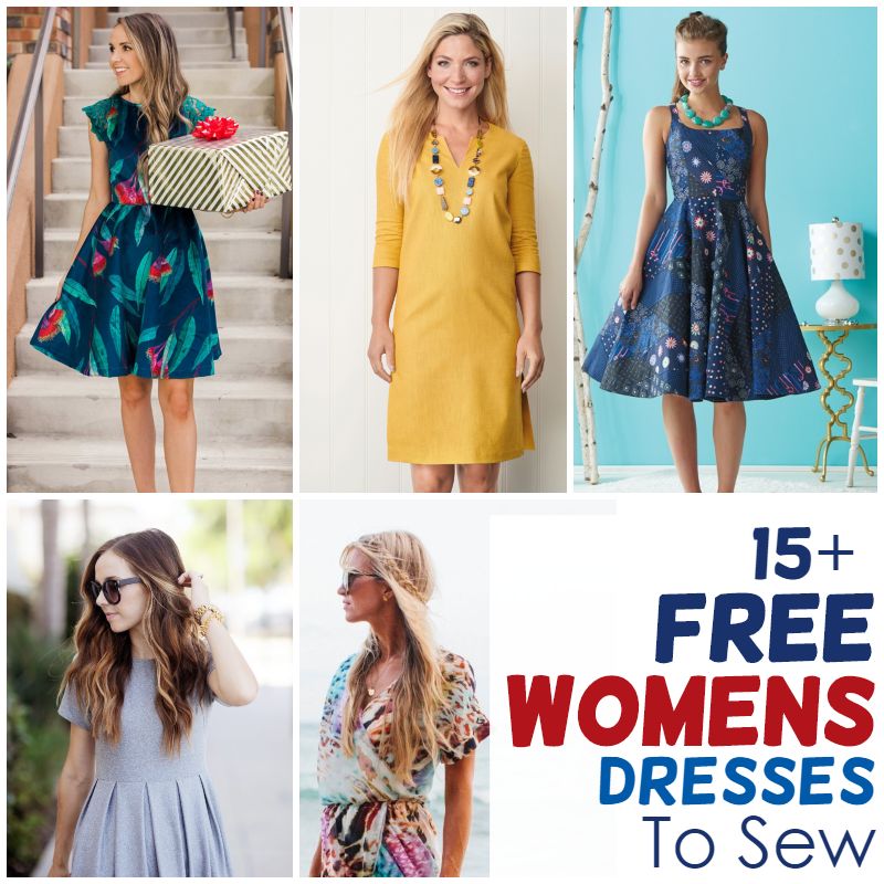 Free Womens Dress Patterns For The Summer - AppleGreen Cottage