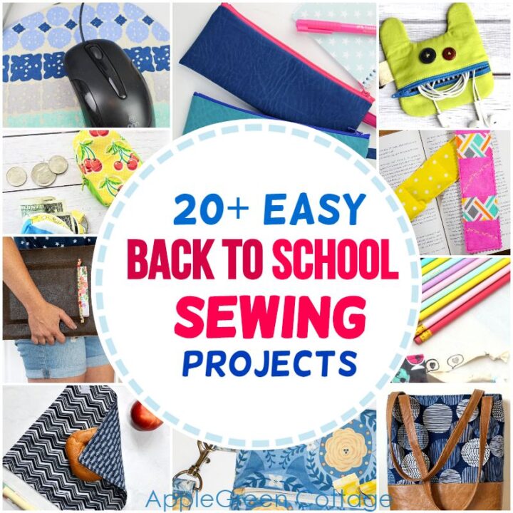 30+ Fun Back To School Sewing Projects AppleGreen Cottage