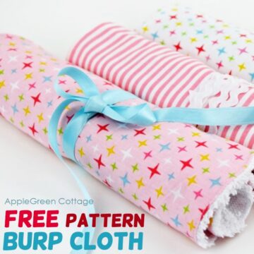 easy burp cloth pattern