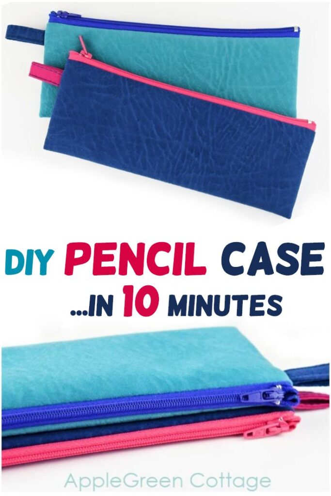 How to Sew a Slim Pencil Case (zipper pouch) 