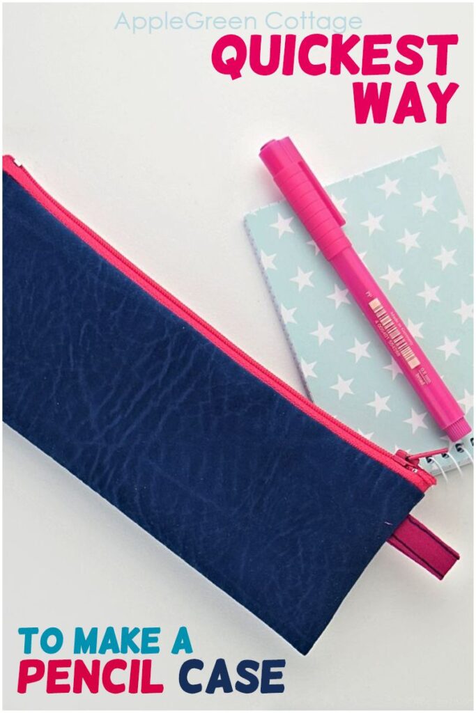 Standing pencil case PATTERN PDF, Pencil holder Cute pencil pouch DIY,  zipper case