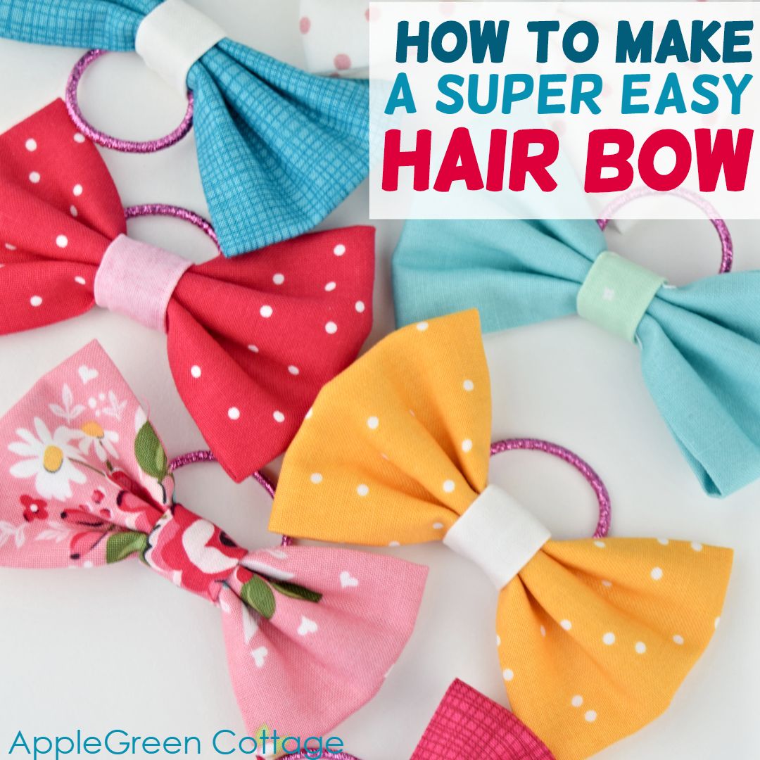 easy hair bows to sew