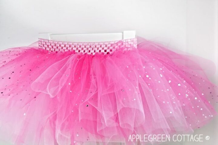 finished tulle skirt without sewing