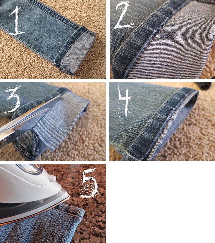 jeans hemming hack