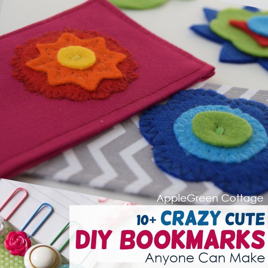 Corner Bookmarks Felt Craft - Typically Simple