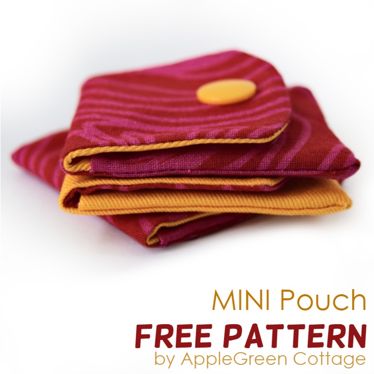 small pouch sewing pattern and tutorial