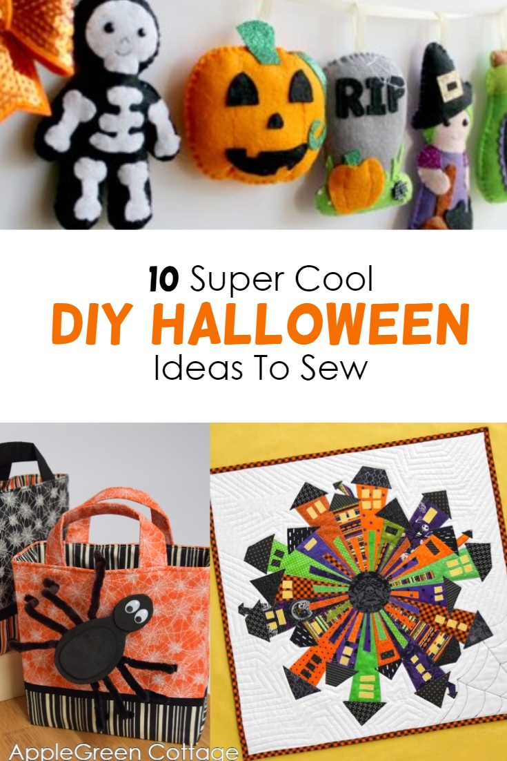 10 Super Cool Halloween Sewing Projects - AppleGreen Cottage