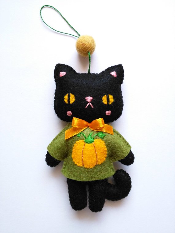 Halloween cat sewing pattern