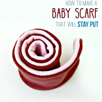 how to make a baby scarf that will stay put