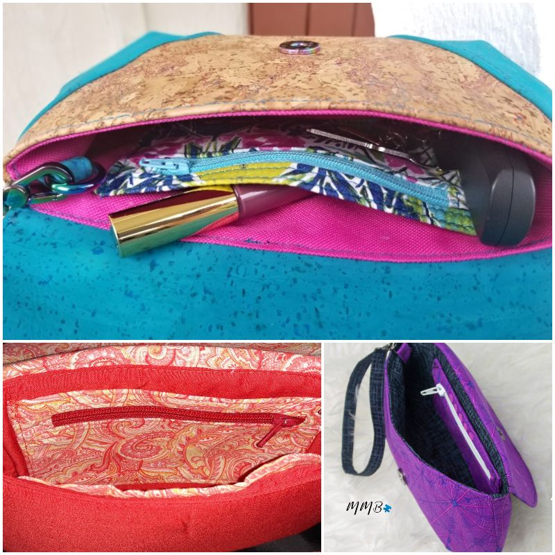 three purse interior designs