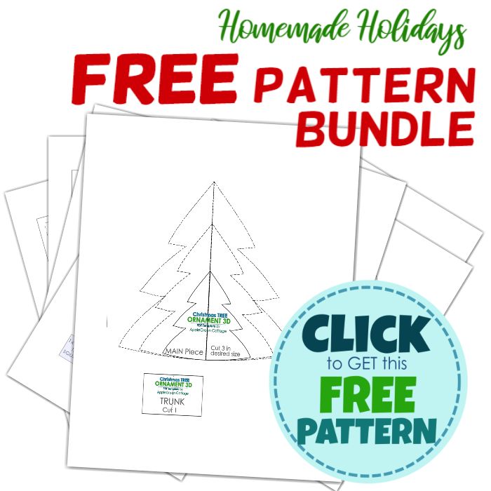 free pattern for christmas tree ornament