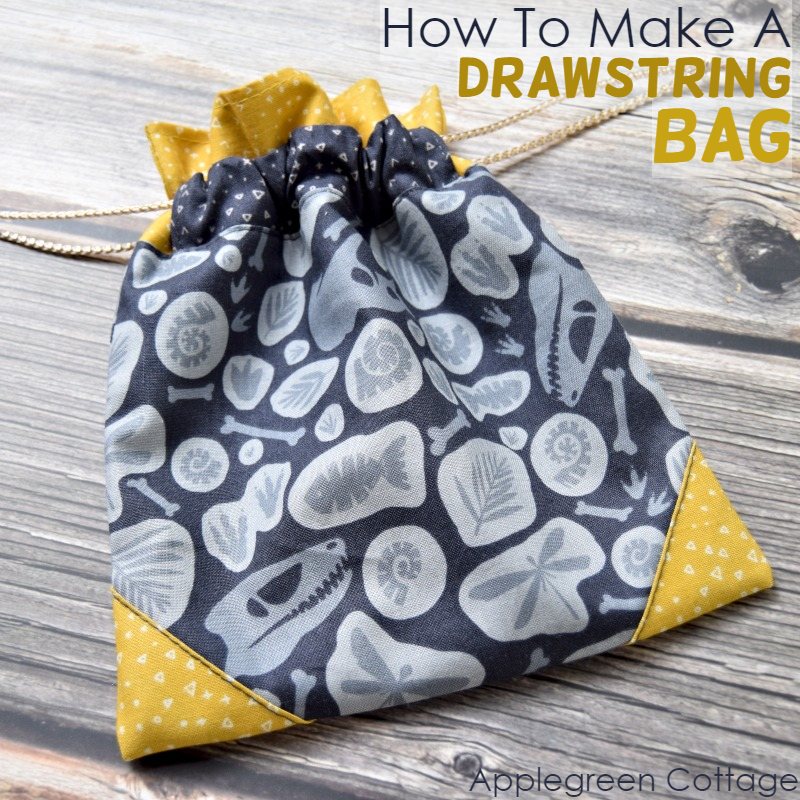 DIY Drawstring Pouch ( Easy Sewing Project) - Sew Crafty Me