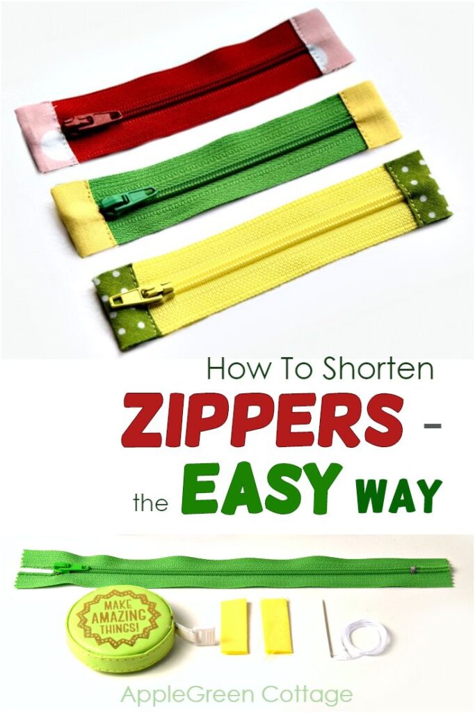 how to shorten a zipper