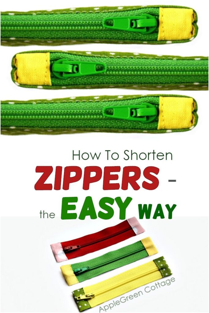 how to shorten a zipper