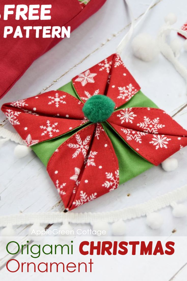 Origami Christmas Ornaments - AppleGreen Cottage