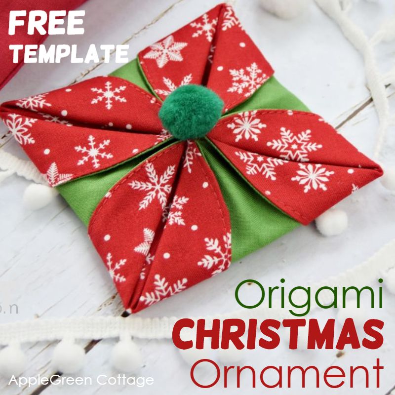 Origami Christmas ornaments