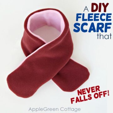 diy fleece scarf easy