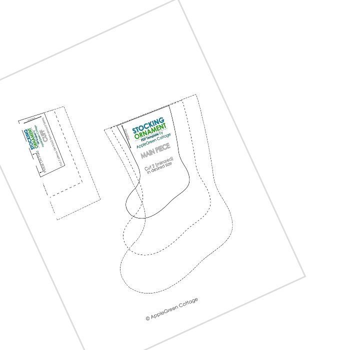 free christmas stocking template