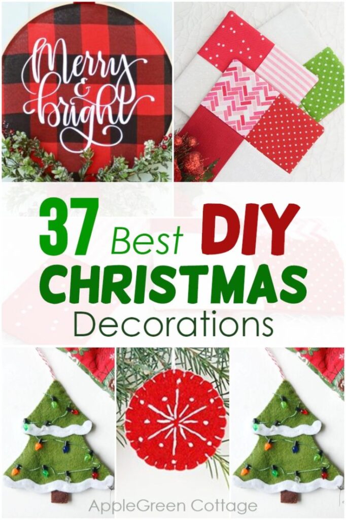 Fancy Christmas Trees DIY Decorative Pillow Stencil Kit - DIY