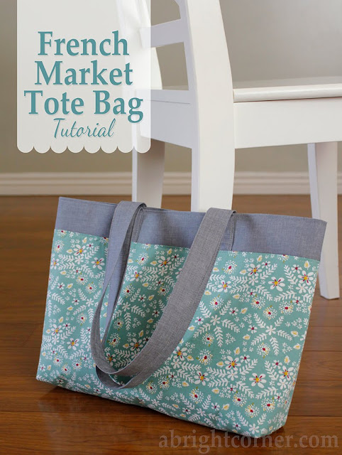 Free Quilted Tote Bag Tutorial Using the Modern Fans Pattern