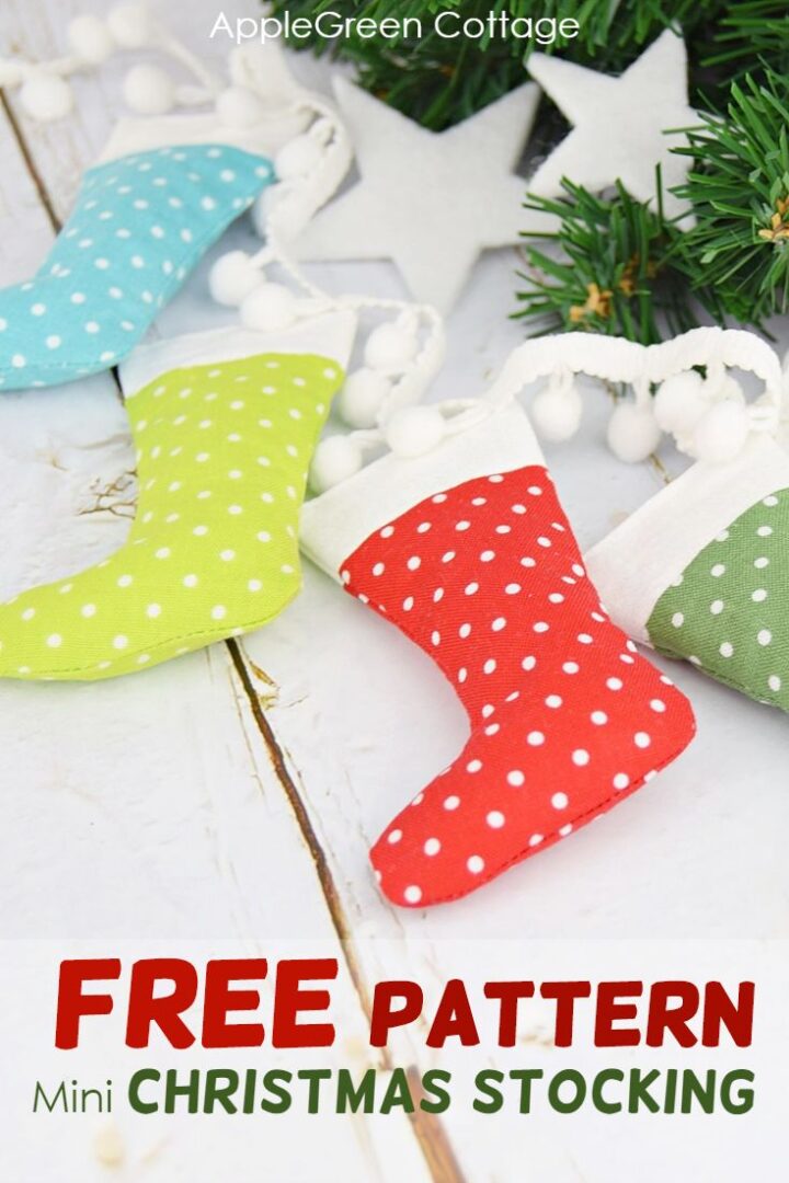 Mini Christmas Stocking - Diy Christmas Garland