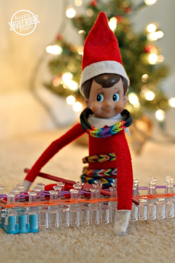 Rainbow Looming Elf On the Shelf