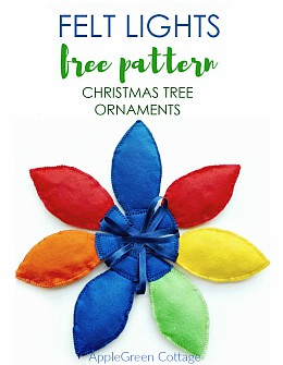 free pattern for felt lights