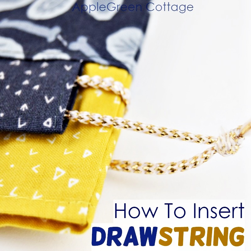 how to string a drawstring bag