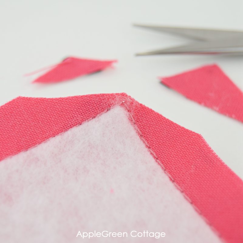 diy placemat clip corners on a diy placemat