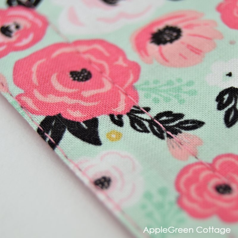 diy placemat topstitching a placemat