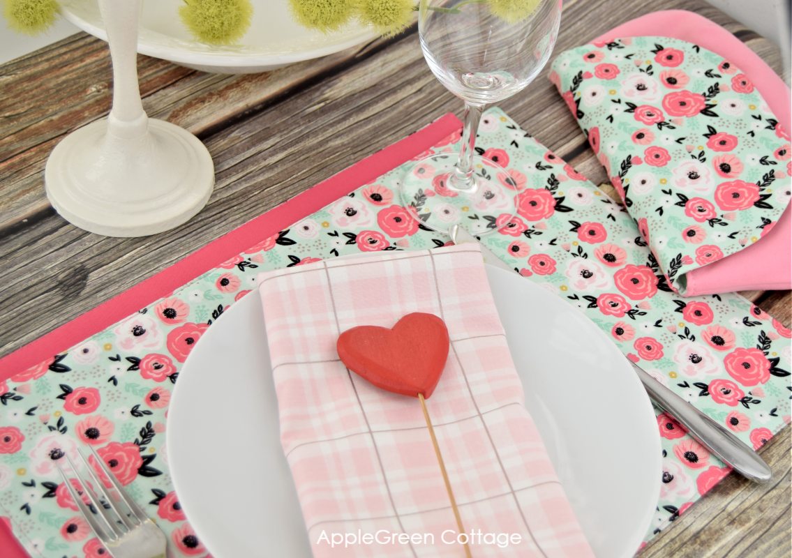 diy Valentine placemat