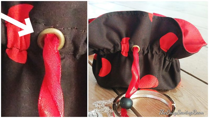 Easy to sew Travel JEWELRY Organizer Bag