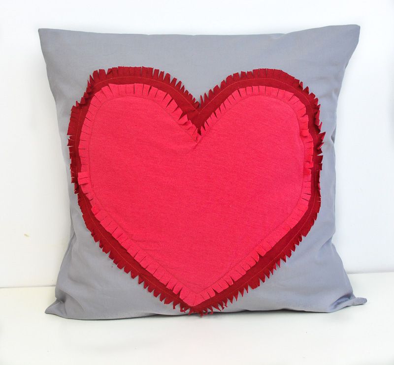 diy heart pillow