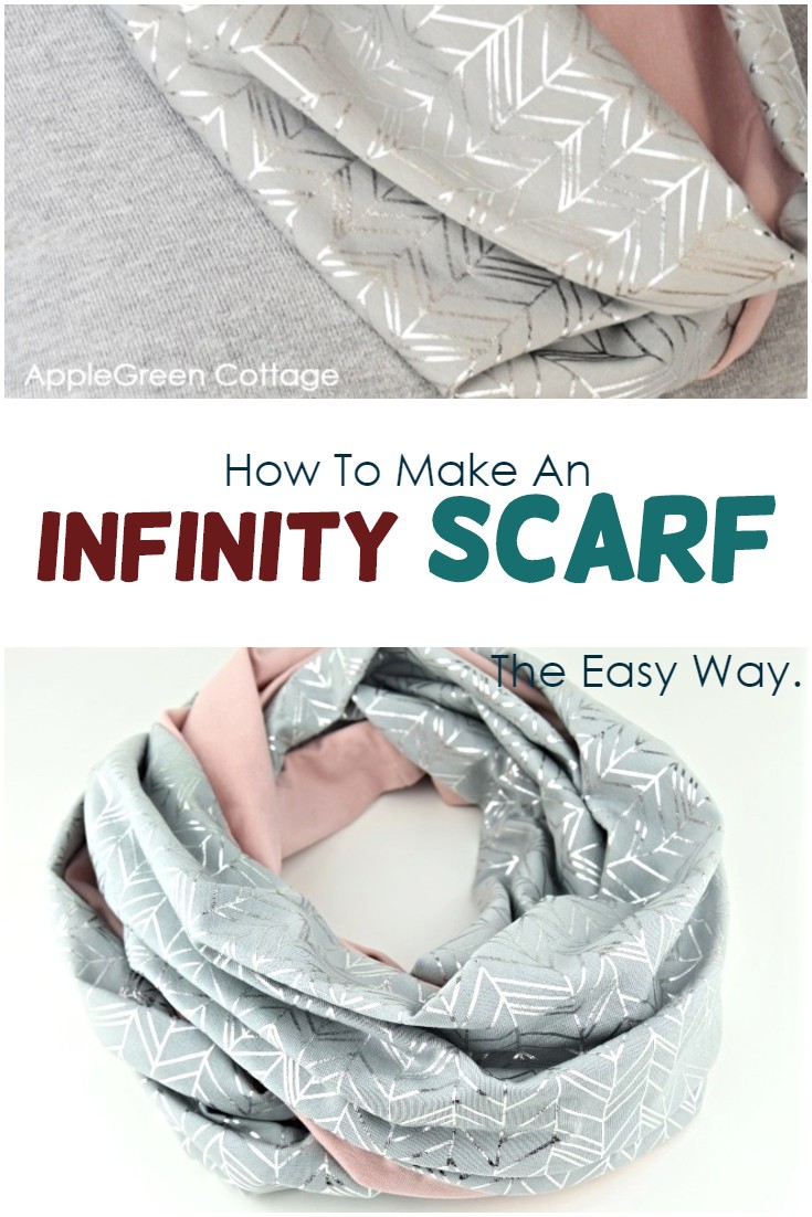 How To Make An Infinity Scarf AppleGreen Cottage