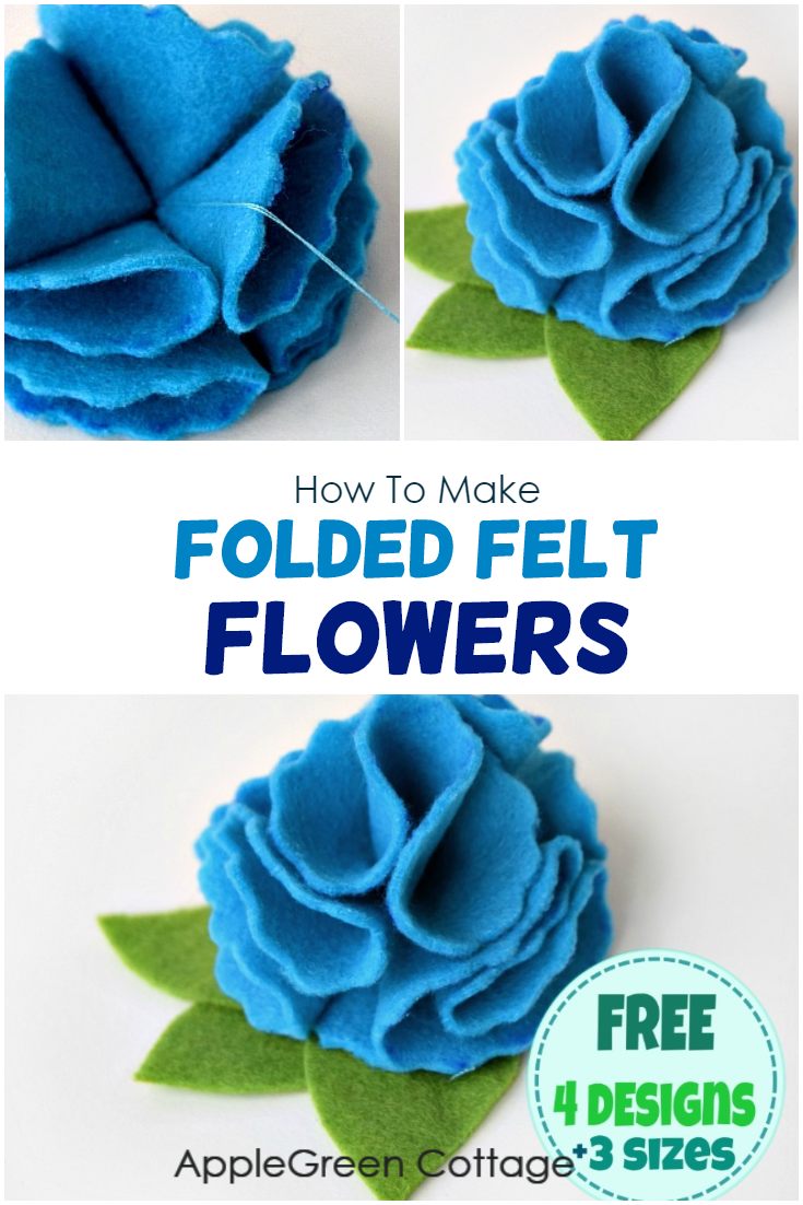 how to make felt flowers