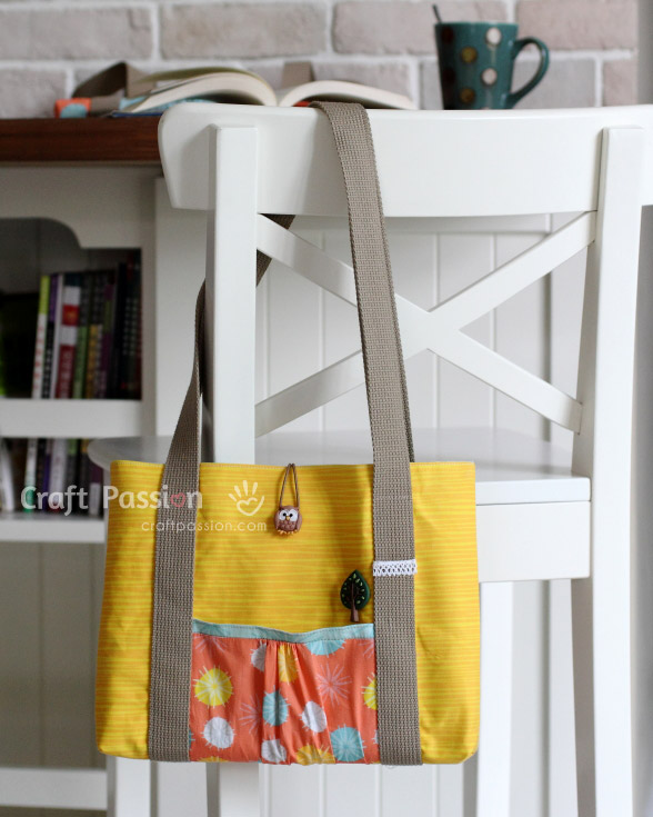 yellow laptop bag pattern