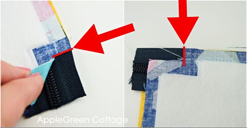 sew a zipper pouch