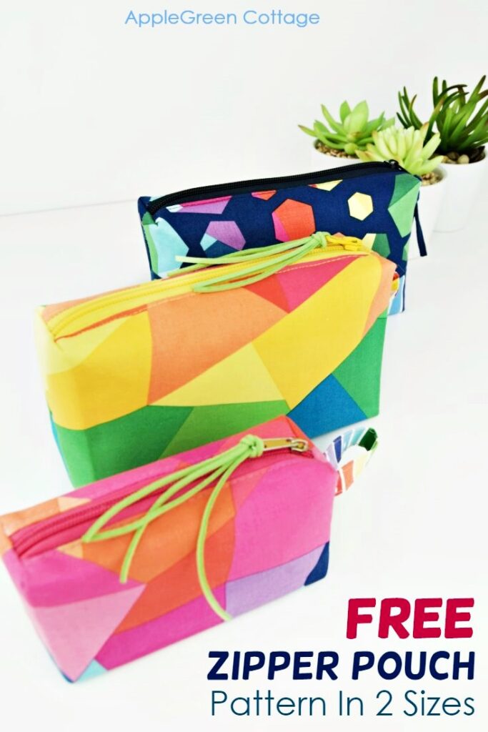 BOXED! Zipper Pouch Pattern - Free Pattern in 2 Sizes