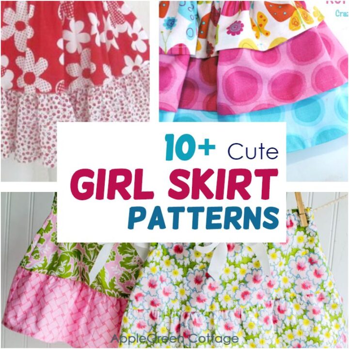 10+ Adorable Little Girl Skirts To Sew Now AppleGreen Cottage