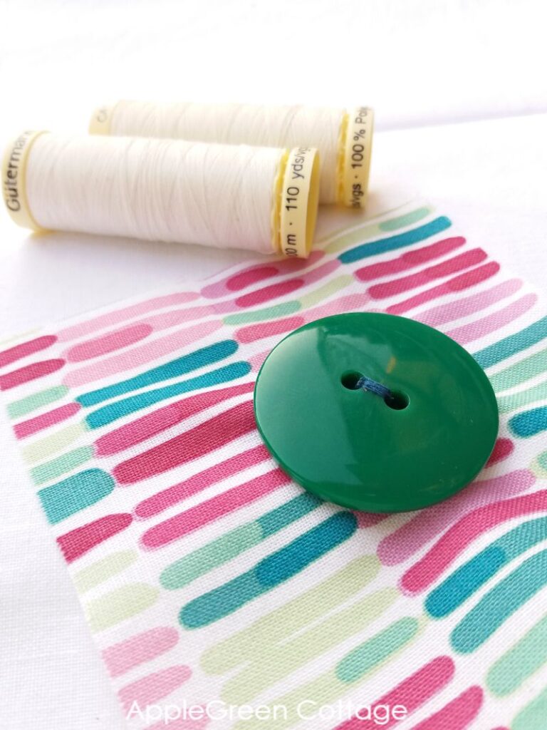 how to handstitch a button