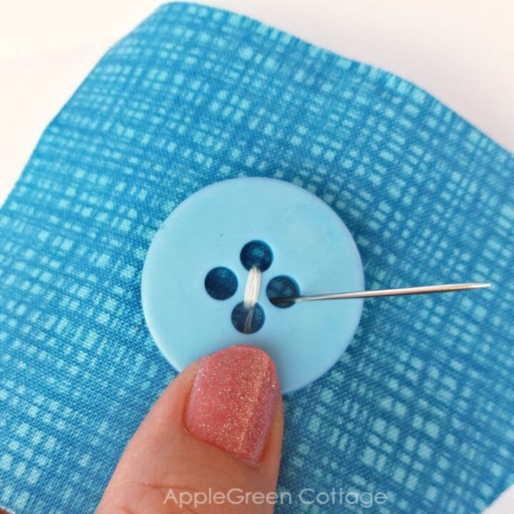 How To Sew A Button By Hand AppleGreen Cottage
