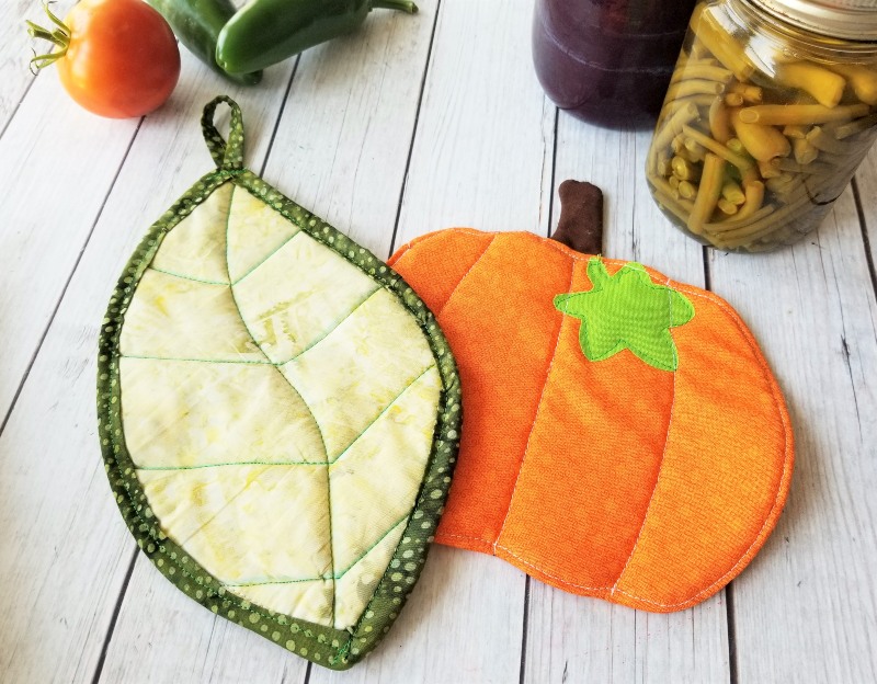 diy fall potholders