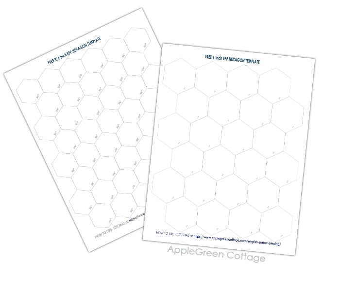 Printable Hexagon Template For Quilting - Printable Templates Free