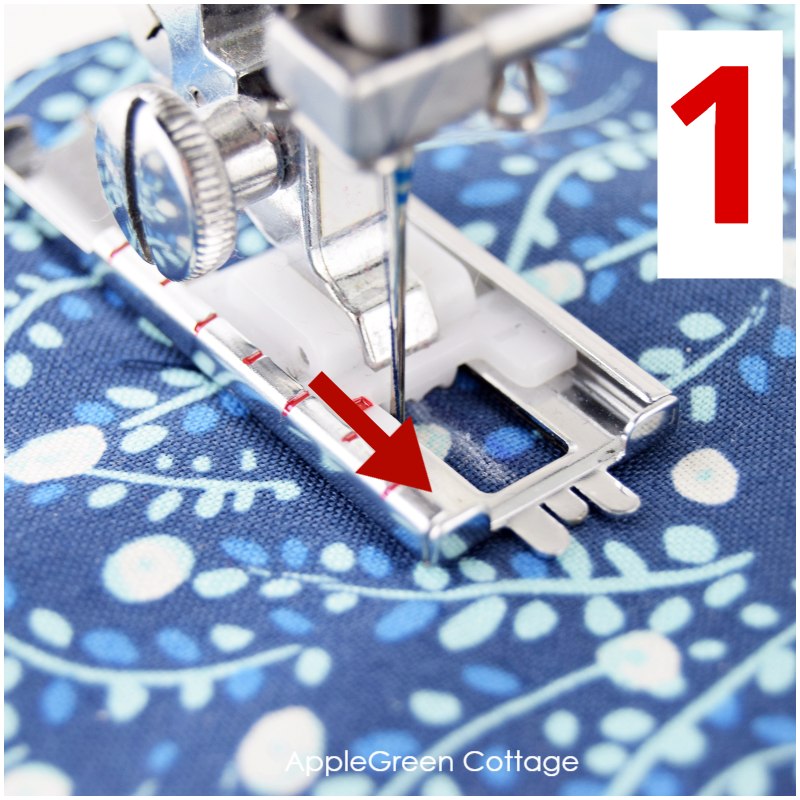sewing a buttonhole in 4 steps