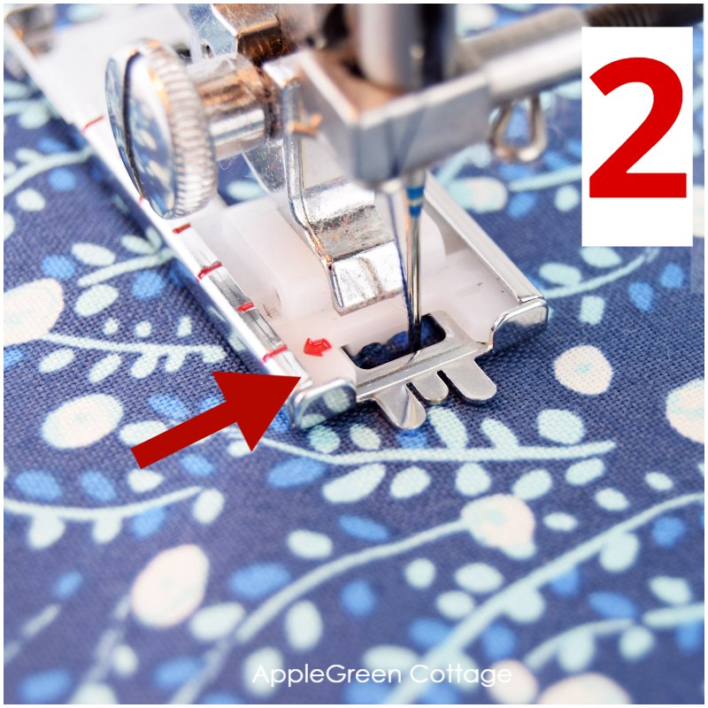 sewing a buttonhole in 4 steps