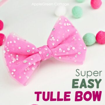 diy tulle bow tutorial and video