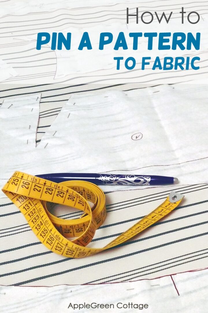 How to Pin a Pattern to Fabric And How To Cut Fabric